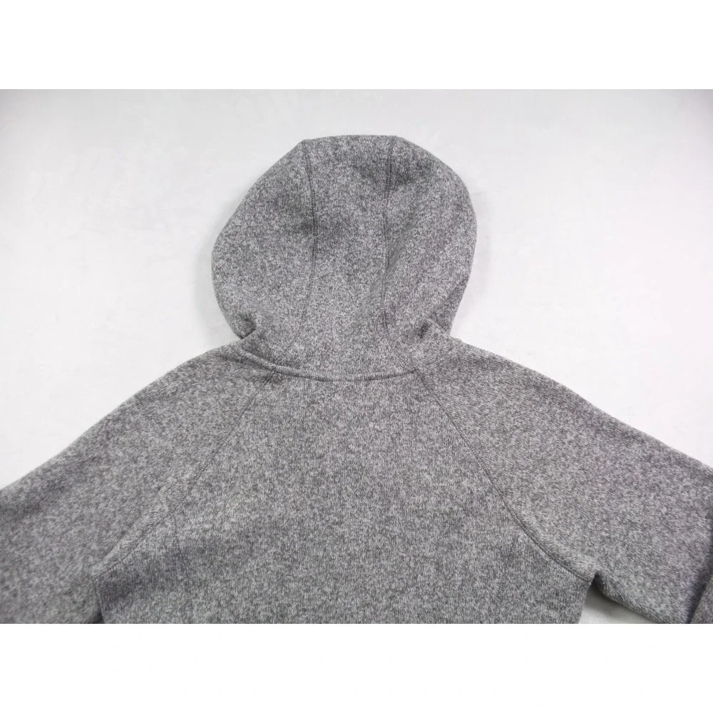 The North Face Sweatshirt Womens Size Small Gray Hooded TKA Glacier Half Zip - Picture 9 of 12